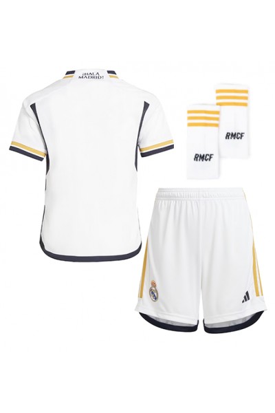 Fotbalové Dres Real Madrid Dětské Domácí Oblečení 2023-24 Krátký Rukáv (+ trenýrky)